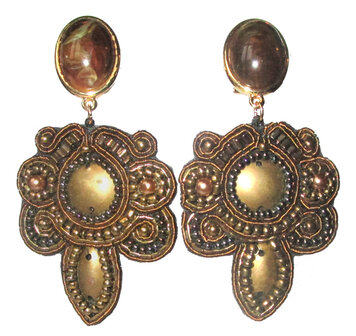 Soutache Rot- und Bronze-t&ouml;ne