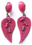 Ohrstecker-pink;-Soutache-Ornament