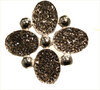 Cluster-oval-grau-metal-crystal