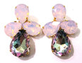 Cluster-Crystal-rosa-opal-mit-irisierendem-Tropfen