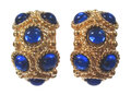 Cabochon-Clips-saphir-blau