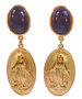 Medaille-mit-Darstellung-Maria-an-violettem-Cabochon